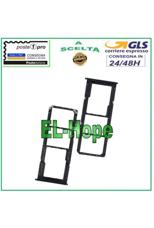 SLOT CARRIAGE COMPARTMENT NANO SIM CARD + MICRO SD SAMSUNG GALAXY A71 SM A715F BLACK