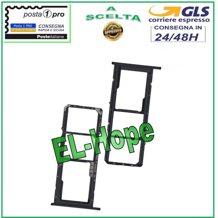 SLOT CART SIM CARD HOLDER MICRO SD HUAWEI Y6P 2020 MED-LX9 LX9N BLACK