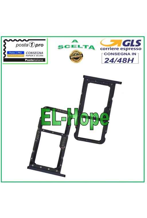 SLOT CART SIM CARD HOLDER MICRO SD HUAWEI P20 LITE ANE-LX1 BLACK