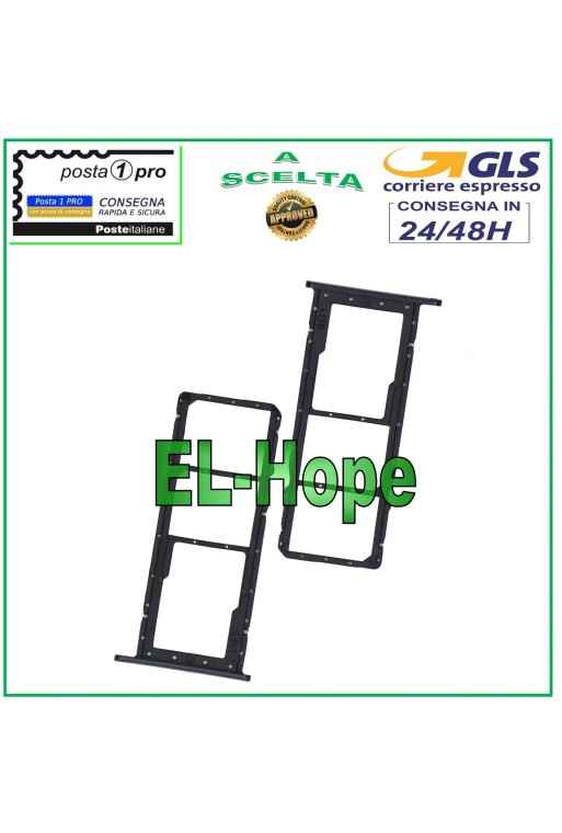 SLOT CART SIM CARD HOLDER MICRO SD HUAWEI Y7 2019 DUB-LX1 LX2 L22 BLACK
