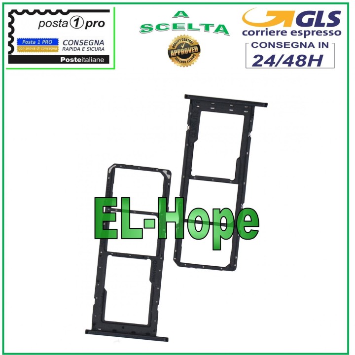 SLOT CART COMPARTMENT NANO SIM MICRO SD SAMSUNG GALAXY A02S SM-A025G BLACK