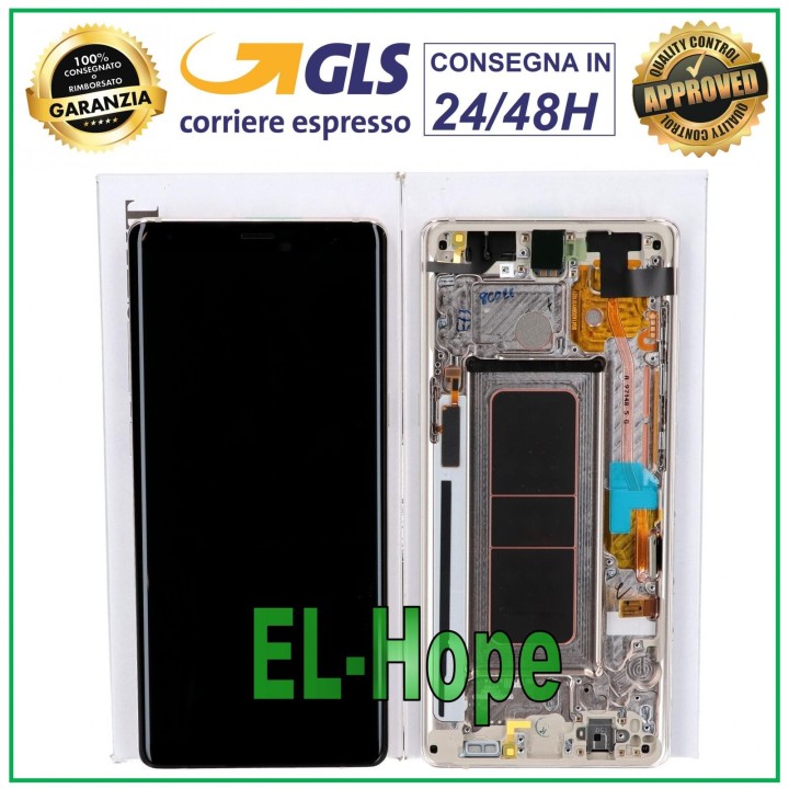 ORIGINAL DISPLAY SAMSUNG NOTE 8 SM N950 N950F TOUCH SCREEN GOLD GOLD GH97-21066D