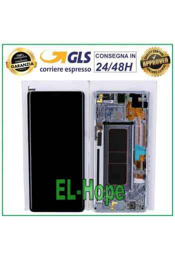 ORIGINAL LCD DISPLAY SAMSUNG GALAXY NOTE 8 SM N950 F TOUCH SCREEN VIOLET GRAY