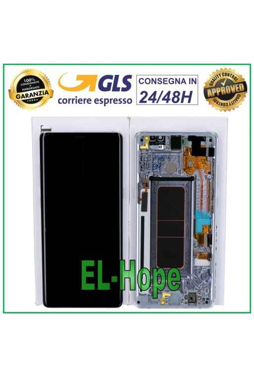 ORIGINAL LCD DISPLAY SAMSUNG GALAXY NOTE 8 SM N950 F TOUCH SCREEN VIOLET GRAY