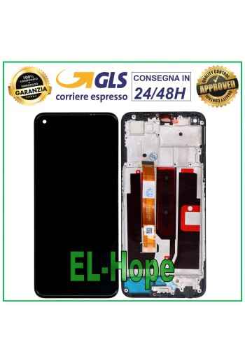 LCD DISPLAY + FRAME FOR OPPO A74 5G CPH2197 CPH2263 TOUCH SCREEN BLACK GLASS