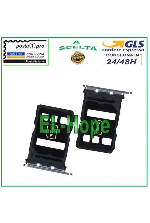 SLOT CARRIAGE NANO SIM CARD COMPARTMENT FOR HUAWEI P40 ANA-LX9 LX4 NX9 WHITE SILVER