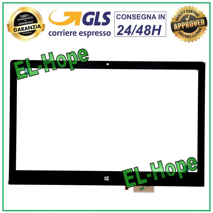 TOUCH SCREEN GLASS MEDIACOM FLEXBOOK EDGE 11 M-FBE11 FBE11 ORIGINAL BLACK
