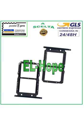 SLOT CART HOLDER SIM CARD COMPARTMENT MICRO SD HUAWEI NOVA 5T YAL-L21 L61 L71 BLACK