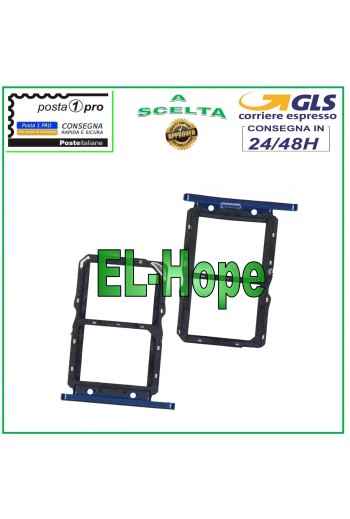 SLOT CART HOLDER SIM CARD COMPARTMENT MICRO SD HUAWEI NOVA 5T YAL-L21 L61 L71 BLUE