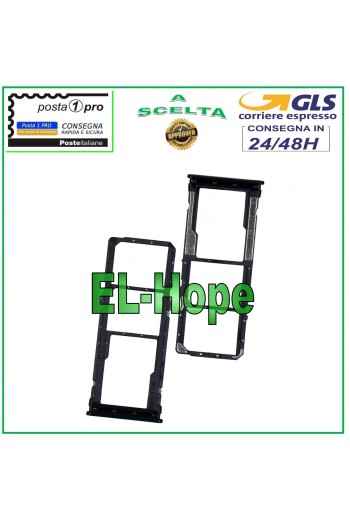 SLOT TROLLEY HOLDER MICRO SIM SD CARD COMPARTMENT XIAOMI REDMI NOTE 8T M1908C3XG BLACK