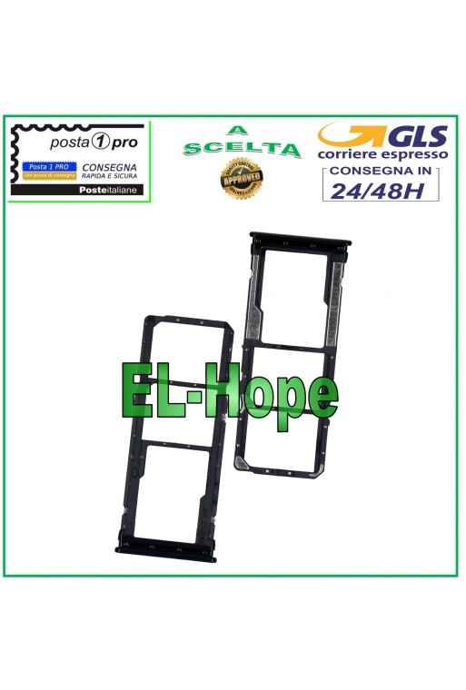 SLOT TROLLEY HOLDER MICRO SIM SD CARD COMPARTMENT XIAOMI REDMI NOTE 8T M1908C3XG BLACK