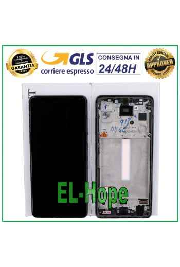 100% ORIGINAL TOUCH LCD DISPLAY SAMSUNG GALAXY A52S 5G SM A528 A528B BLACK FRAME