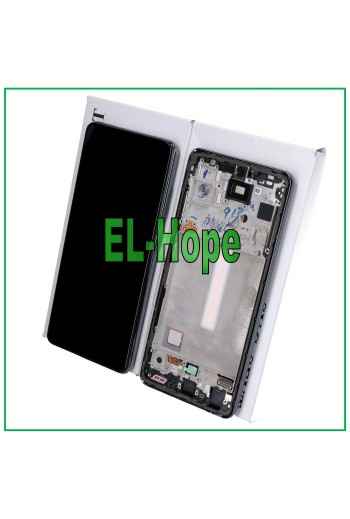 100% ORIGINAL TOUCH LCD DISPLAY SAMSUNG GALAXY A52S 5G SM A528 A528B BLACK FRAME