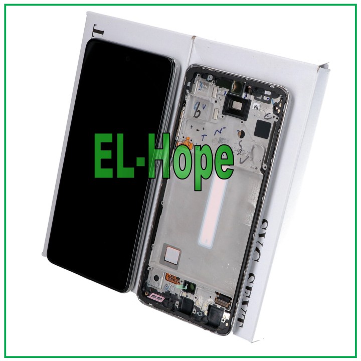 ORIGINAL TOUCH LCD DISPLAY SAMSUNG A52S SM A528 A528B WHITE FRAME GH82-26861D