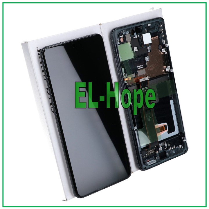 ORIGINAL FRAME DISPLAY SAMSUNG S20 ULTRA SM-G988 TOUCH SCREEN BLACK GH82-26033A
