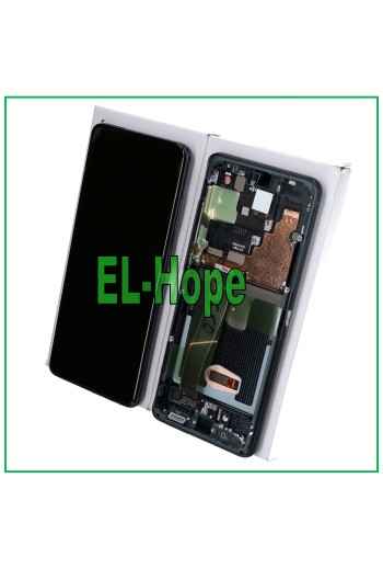 ORIGINAL FRAME LCD DISPLAY SAMSUNG GALAXY S20 ULTRA SM-G988 TOUCH SCREEN BLACK
