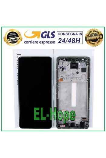 ORIGINAL TOUCH LCD DISPLAY SAMSUNG GALAXY A52S SM A528 A528B FRAME GREEN GREEN