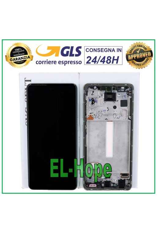 ORIGINAL TOUCH LCD DISPLAY SAMSUNG GALAXY A52S SM A528 A528B FRAME GREEN GREEN