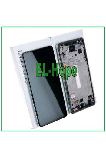 ORIGINAL TOUCH LCD DISPLAY SAMSUNG GALAXY A52S SM A528 A528B FRAME GREEN GREEN