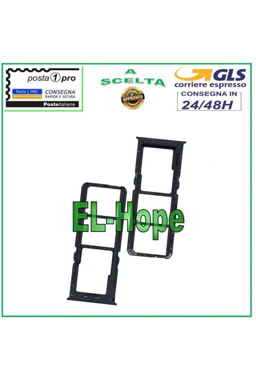 SLOT CARRIAGE SIM SD CARD COMPARTMENT FOR OPPO A52 CH2061 CPH2069 PDAM10 PADM00 BLACK