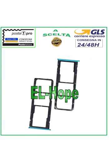 SLOT CARRIAGE SIM COMPARTMENT MICRO SD CARD FOR OPPO REALME C3 RMX2027 RMX2020 BLUE