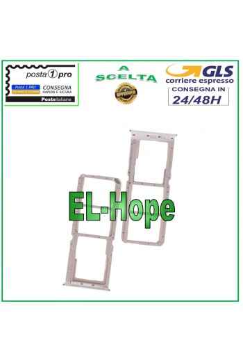 SLOT CARRIAGE SIM COMPARTMENT SD CARD OPPO A52 CH2061 CPH2069 PDAM10 PADM00 SILVER
