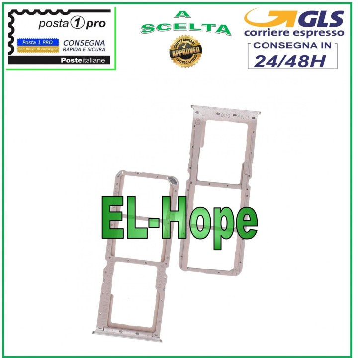 SLOT CARRIAGE SIM COMPARTMENT SD CARD OPPO A52 CH2061 CPH2069 PDAM10 PADM00 SILVER