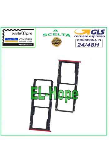 SLOT CARRIAGE SIM COMPARTMENT MICRO SD CARD FOR OPPO REALME C3 RMX2027 RMX2020 RED
