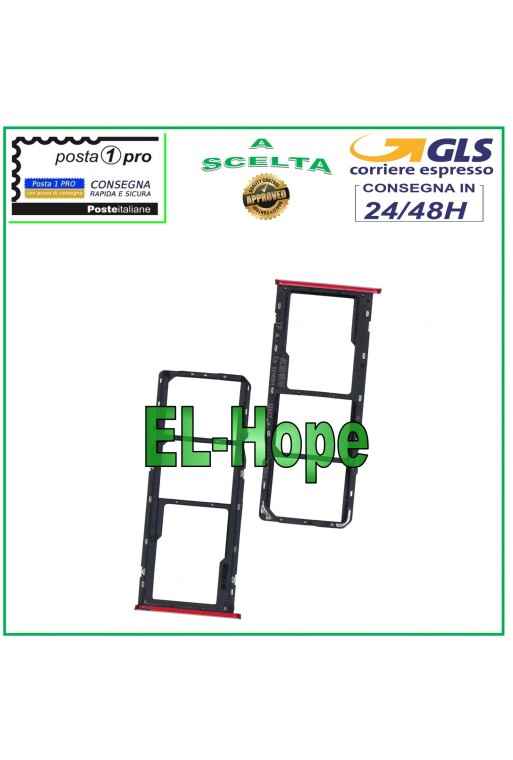 SLOT CARRIAGE SIM COMPARTMENT MICRO SD CARD FOR OPPO REALME C3 RMX2027 RMX2020 RED