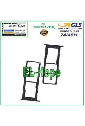 SLOT CARRIAGE COMPARTMENT NANO SIM CARD SD SAMSUNG GALAXY A03S SM-A037G BLACK