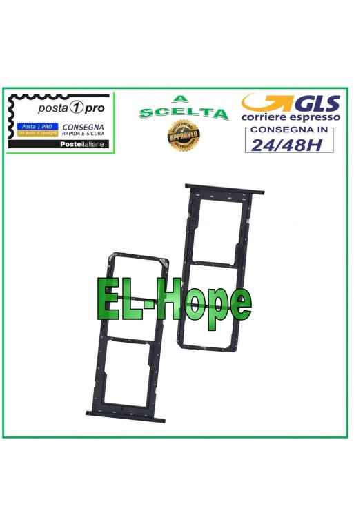 SLOT CARRIAGE COMPARTMENT NANO SIM CARD SD SAMSUNG GALAXY A03S SM-A037G BLACK