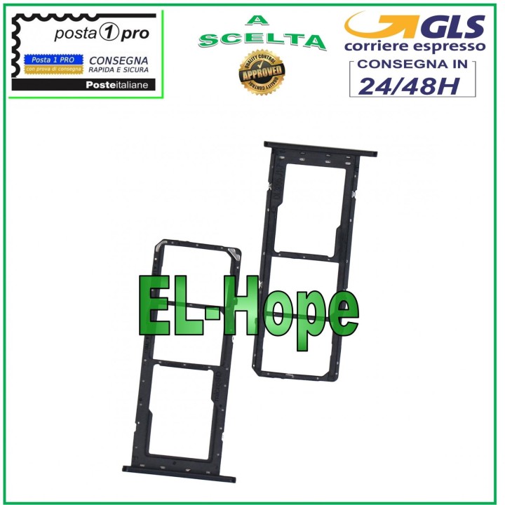 SLOT CARRIAGE COMPARTMENT NANO SIM CARD SD SAMSUNG GALAXY A03S SM-A037G BLACK