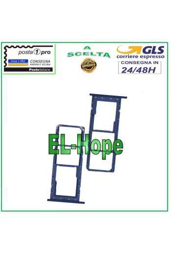 SLOT CART COMPARTMENT NANO SIM CARD SD SAMSUNG GALAXY A03S SM-A037G BLUE