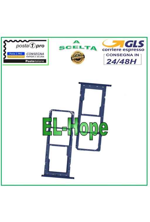 SLOT CART COMPARTMENT NANO SIM CARD SD SAMSUNG GALAXY A03S SM-A037G BLUE