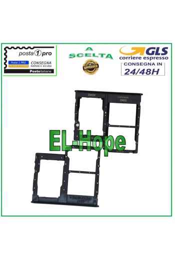 SLOT CARRIAGE COMPARTMENT NANO SIM CARD SD SAMSUNG GALAXY A41 SM A415 A415F BLACK