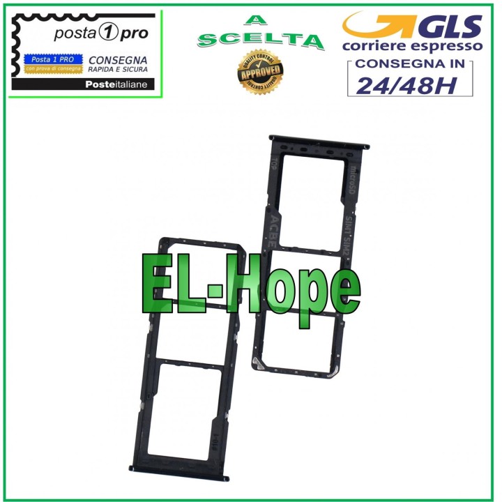 SLOT CARRIAGE COMPARTMENT NANO SIM CARD SD SAMSUNG GALAXY A32 4G SM A325 F BLACK