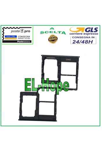 SLOT CARRIAGE COMPARTMENT NANO SIM CARD SD SAMSUNG GALAXY A31 SM A315 A315F BLACK