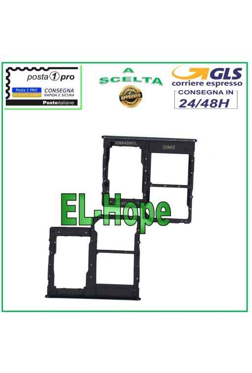 SLOT CARRIAGE COMPARTMENT NANO SIM CARD SD SAMSUNG GALAXY A31 SM A315 A315F BLACK