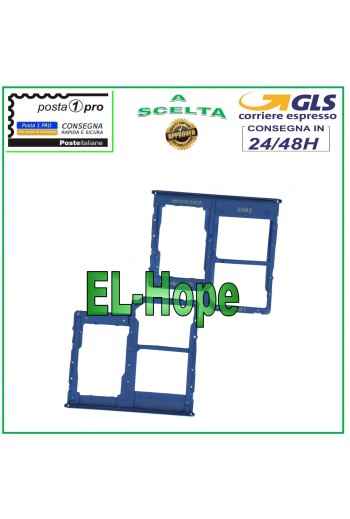 SLOT CART COMPARTMENT NANO SIM CARD SD SAMSUNG GALAXY A31 SM A315 A315F BLUE