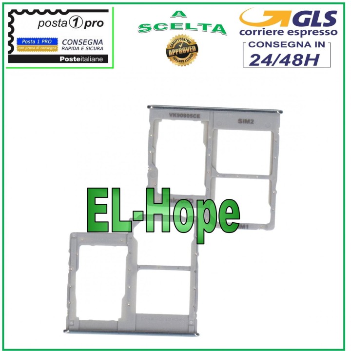 SLOT CARRIAGE COMPARTMENT NANO SIM CARD SD SAMSUNG GALAXY A31 SM A315 F WHITE