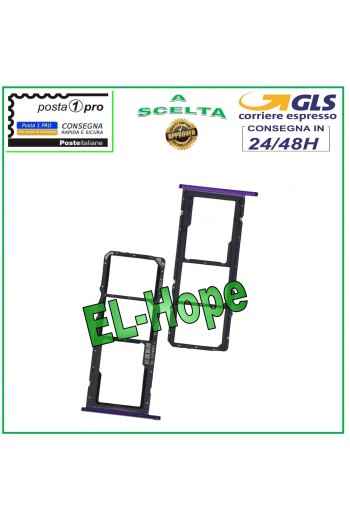 SLOT CART SIM CARD HOLDER MICRO SD HUAWEI Y6P 2020 MED-LX9 LX9N PURPLE