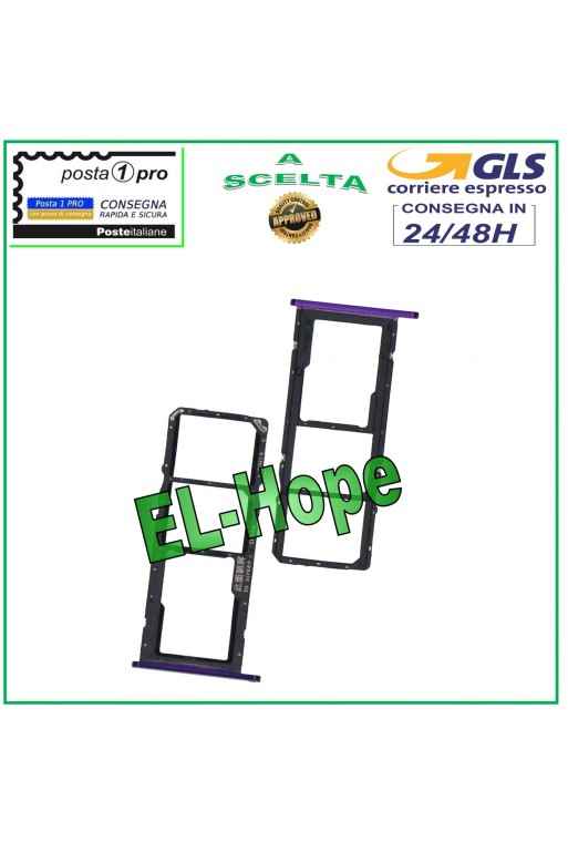 SLOT CART SIM CARD HOLDER MICRO SD HUAWEI Y6P 2020 MED-LX9 LX9N PURPLE