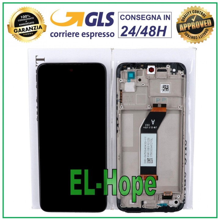 ORIGINAL FRAME LCD DISPLAY XIAOMI REDMI 10 M21061119DG M21061119AG TOUCH BLACK
