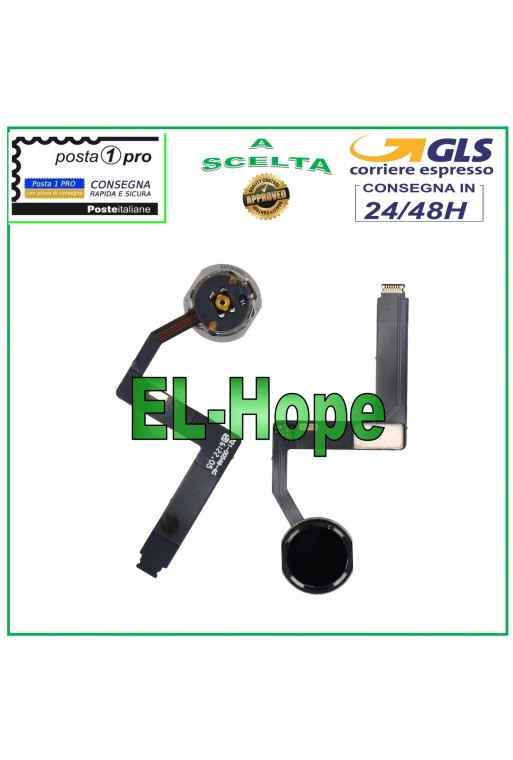 FLAT FLEX HOME BUTTON FOR APPLE IPAD PRO 9.7 2016 A1673 A1674 A1675 BLACK BUTTON