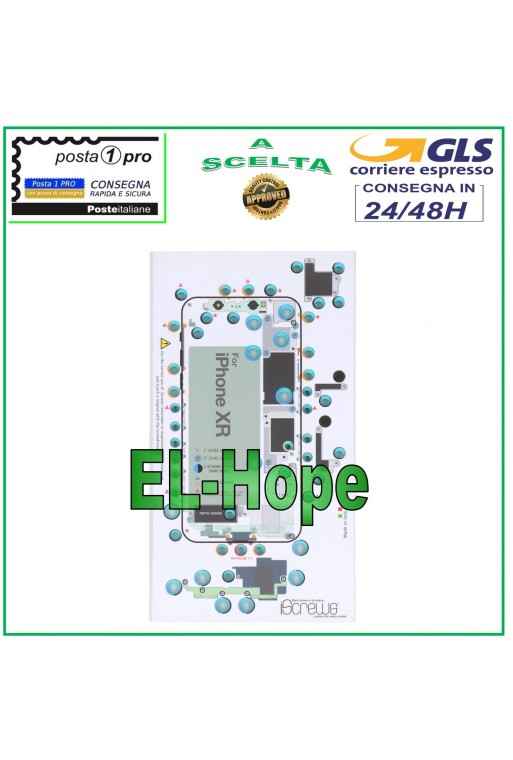 ISCREWS MAP SCREW HOUSING PAD ILLUSTRATED FOR APPLE IPHONE XR DISASSEMBLY