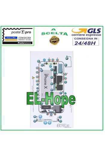 ISCREWS MAP SCREW HOUSING PAD ILLUSTRATED FOR APPLE IPHONE X DISASSEMBLY