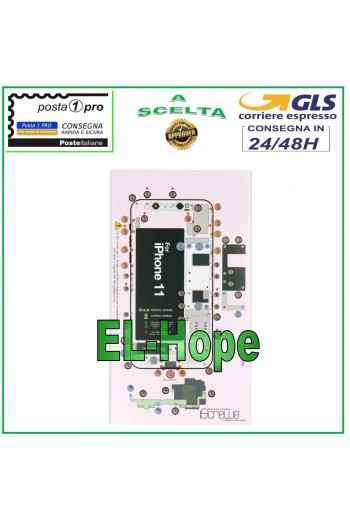 ISCREWS MAP SCREW HOUSING PAD ILLUSTRATED FOR DISASSEMBLY APPLE IPHONE 11