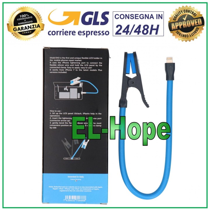 IHOLD EVO FLEXIBLE HOLDER WITH CLAMP FOR OPENING AND DISMANTLING IPHONE LCD DISPLAY
