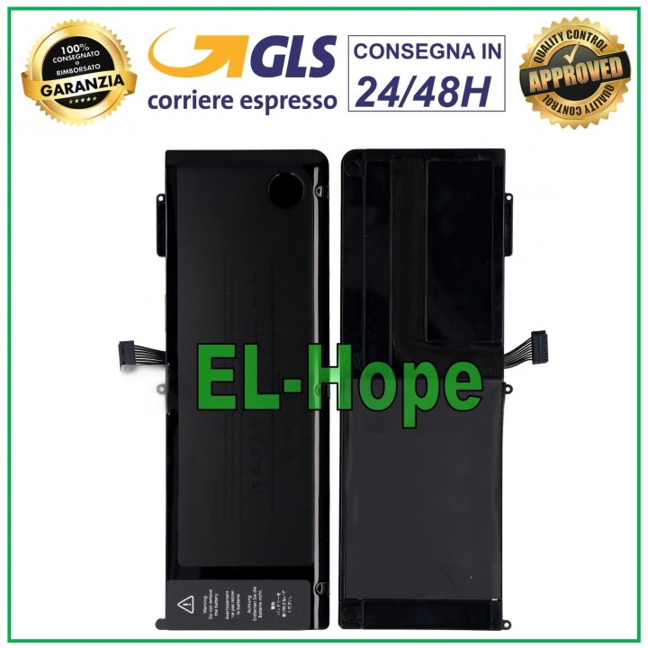 Replacement Li-ion Battery A1321 for Apple MacBook Pro 15  A1286 5200mAh 10.95V