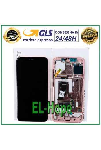 ORIGINAL LCD DISPLAY FRAME XIAOMI MI 8 PRO TOUCH SCREEN PINK GLASS - ROSE GOLD